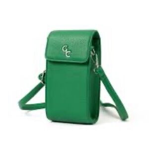 New Galway Crystal Handbag Crossbody Vegan Faux Leather Green